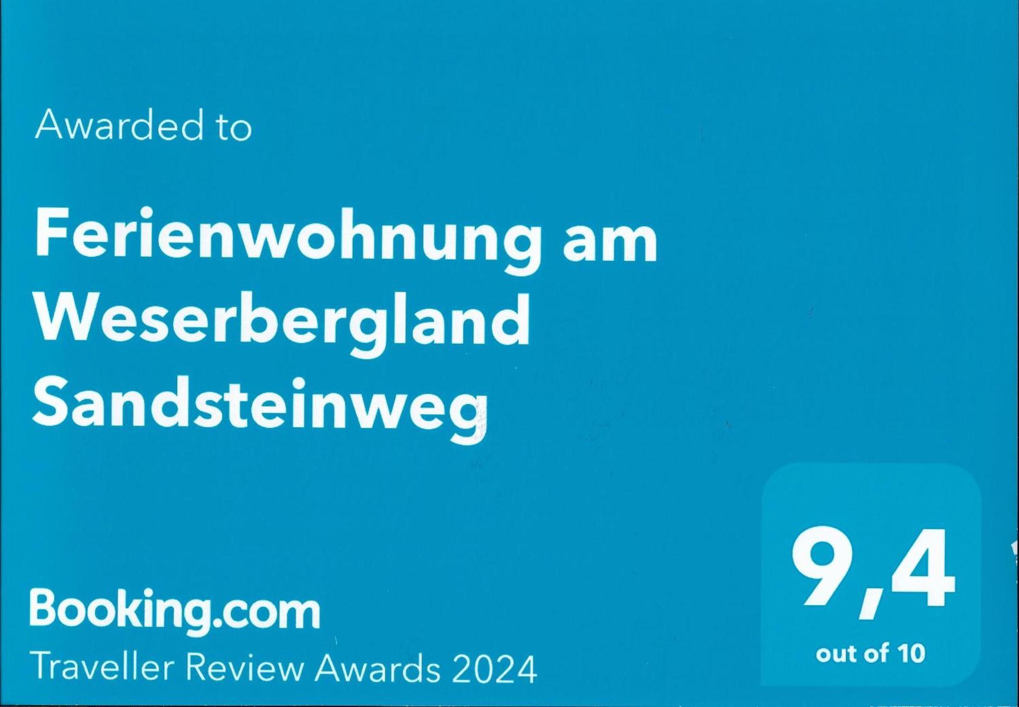 Ferienwohnung Am Weserbergland Sandsteinweg Arholzen Bagian luar foto